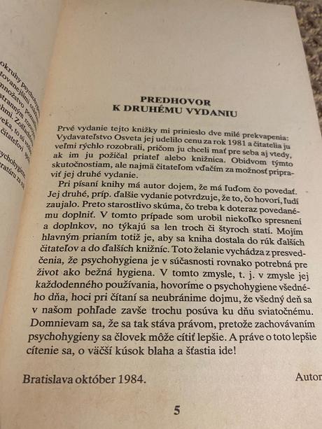 Ondrej kondáš psychohygiena všedného dňa 1984, 
