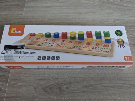 Viga počítanie montessori, 