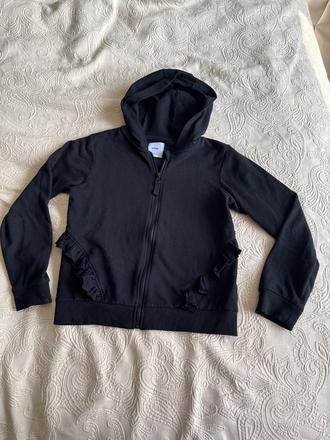 Čierna mikina s volánmi, sinsay,140