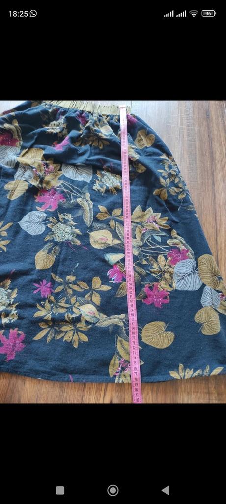 Ľanová sukňa s vreckami, xs