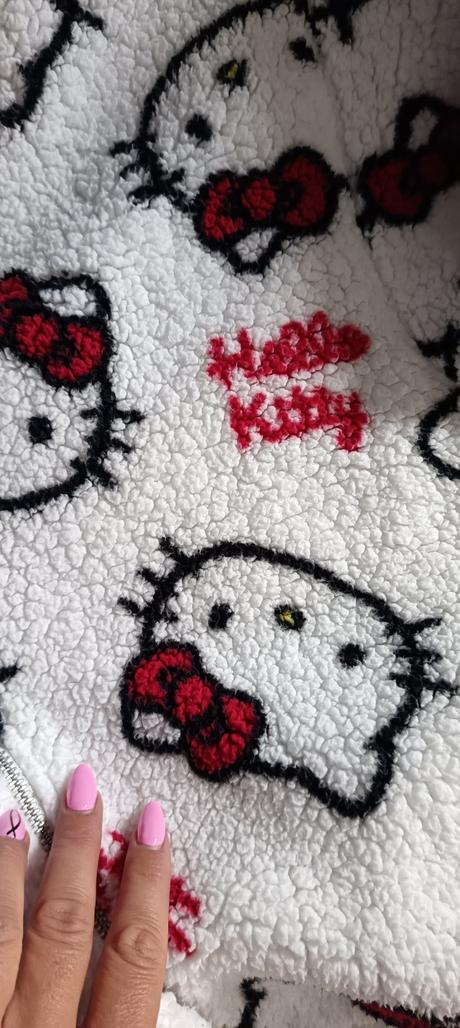 Teplá bundička hello kitty, h&m,164