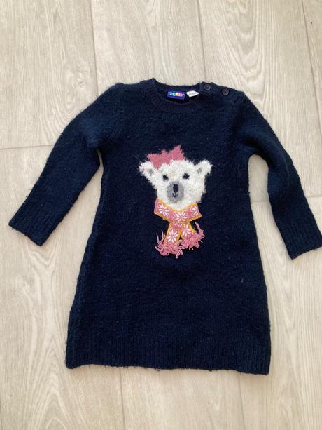 Sveter predĺžený s medvedíkom, lupilu,86