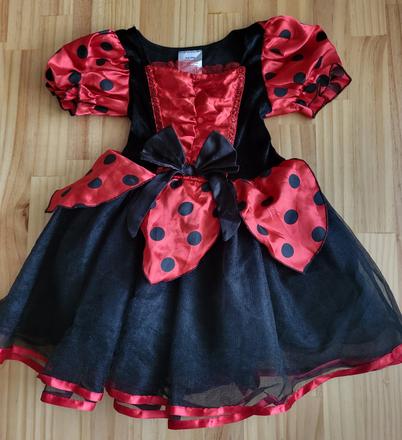 Karnevalové šaty lienka na 3-4 roky, 