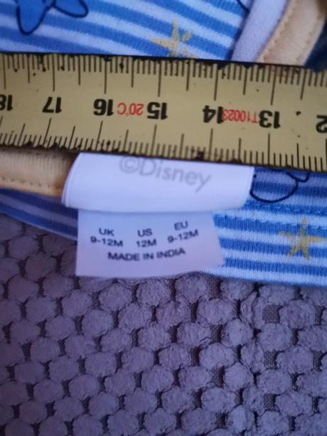 Šaty modré veľ. 9-12mes. minie, disney,80