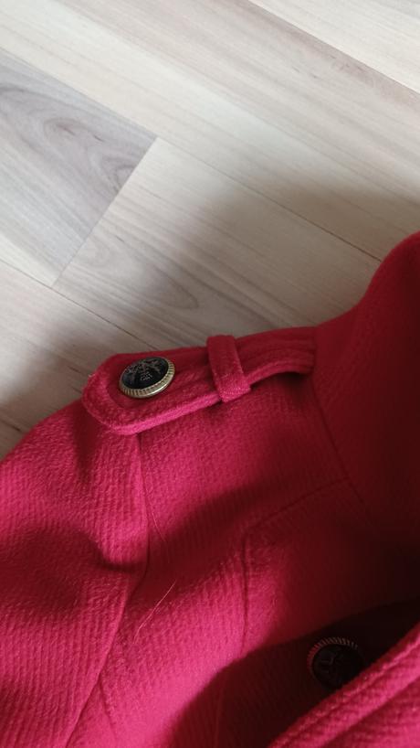 Červený prechodný kabát, xs