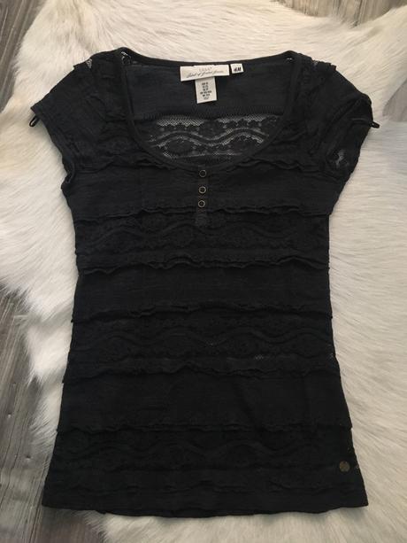 Čipkované tričko, h&m,xs