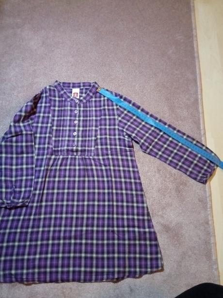 Károvaná košeľa - tunika, 152