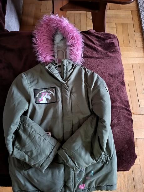 Zimný kabát pre dievča, dopodopo,128