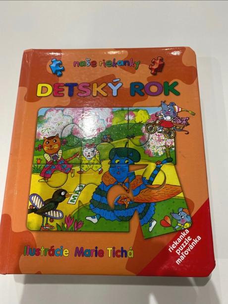Kniha detský rok puzzle, 