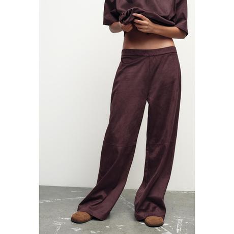 Semišové nohavice, zara,m