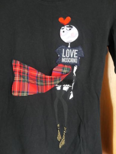 Love moschino original bavlneny natelnik/tricko m, moschino,m