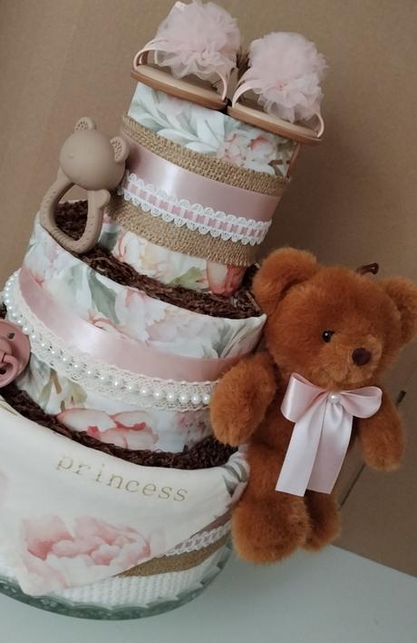 Plienková torta malá princezná - pre dievčatko,