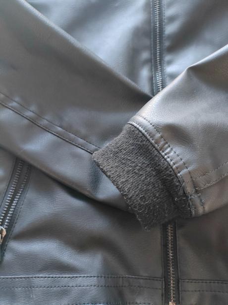 Koženkova bunda, h&m,128