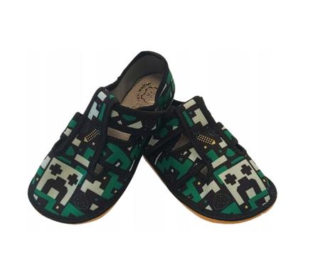 Ktr - prezuvky minecraft zelené, 24 - 33