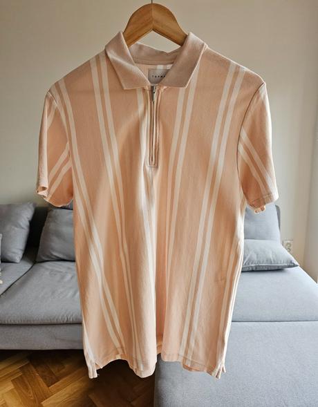 Pánske bavlnené tričko polokošeľa topman, m