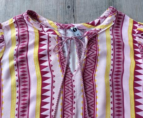 Vzorovaný rúžový top, 38