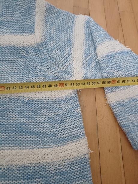 Prúžkovany strapatý sveter, f&f,44