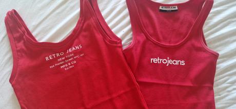 Tielko -retro jeans, m