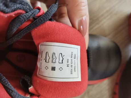 Topánky na bežky, 34