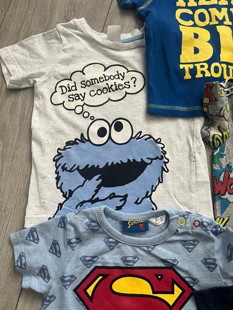 Trička na leto 5 kusov, 68