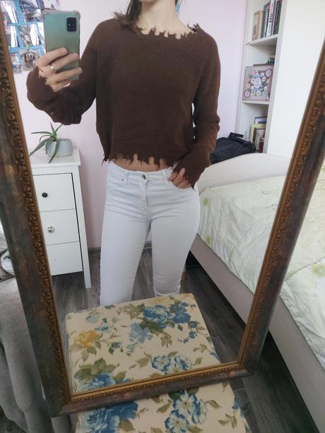 Biele rifle, denim,36