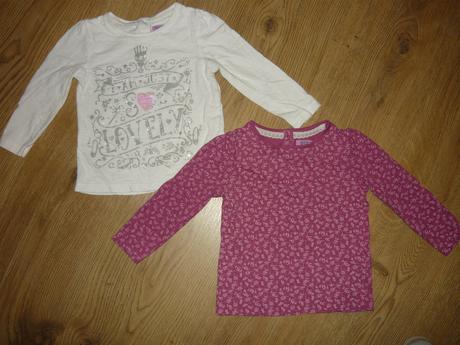 Tričká s dlhým rukávom -9/12, f&f,80