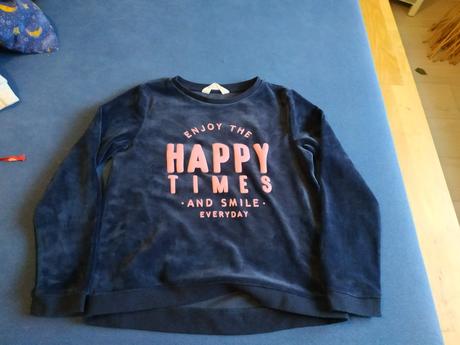 Mikina - tmavomodrá, h&m,134