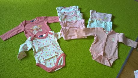 Bodynka mix tých najmenších 56-62 10 kusov, 50–62