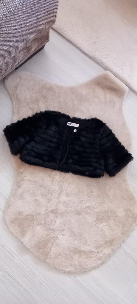 Kožušinkové bolerko, h&m,122