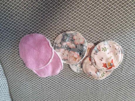 Látkové vložky do podprsenky na dojčenie, 