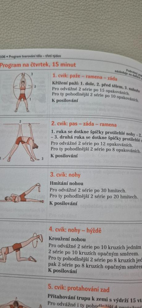 Kniha 120 cviceni pro dobrou postavu, 