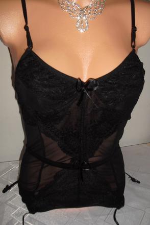 Sexy podvazkova kosielka, s