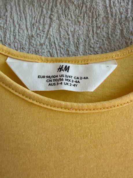 Dievčenské šaty h&m 98/104, h&m,98