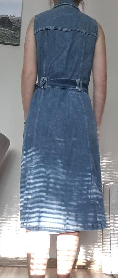 Dámske džínsove šaty vel.36, c&a,s