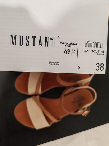 Sandále mustang, č. 38, mustang,38