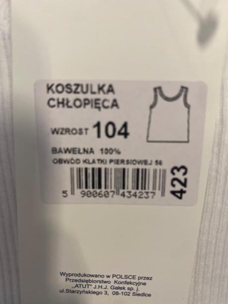 Tielko - bavlna, 104 / 110 / 116 / 122 / 128