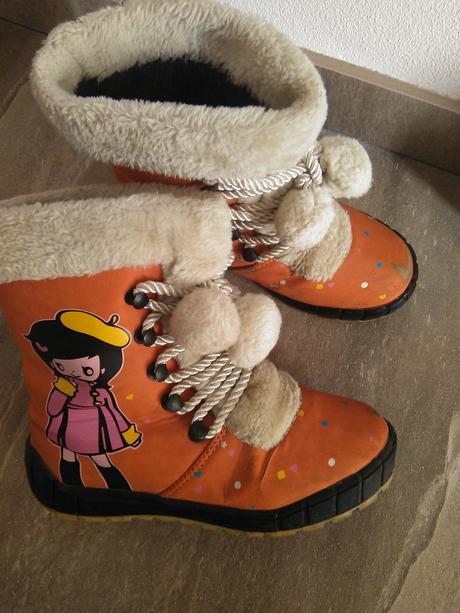 Zimne cizmy s kozusinkou, 35