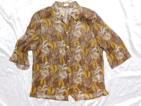 Luxusna hodvabna lahučka košelova bluzka, 44