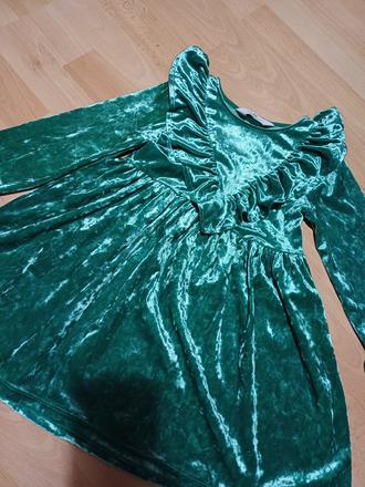 Semišové šaty 110/116, h&m,116