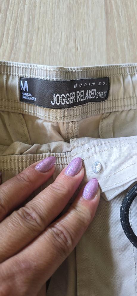 Jogger kremove nohavice, denim co,m