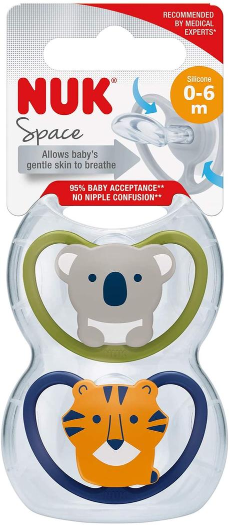 Nuk silikónový cumlík freestyle s púzdrom 2ks,6-18, nuk