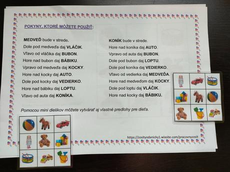 Priraďovačka s hračkami,