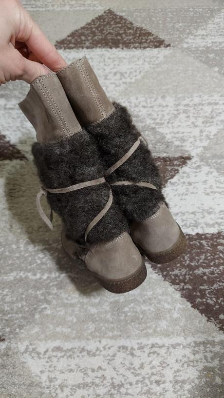 Prechodné kožené čižmy, naturino,30