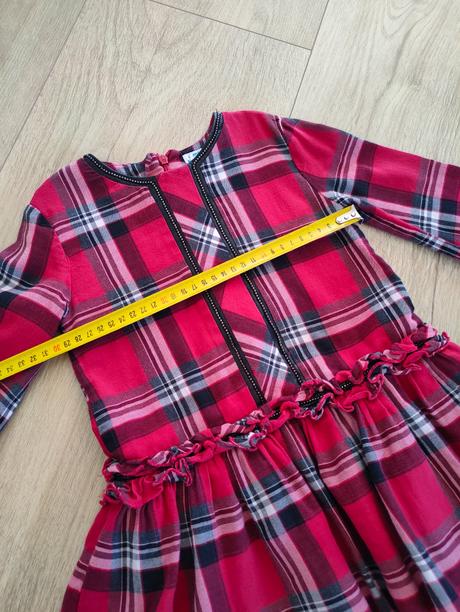 Dievčenské karo vianocne šaty mayoral, veľ. 92, mayoral,92