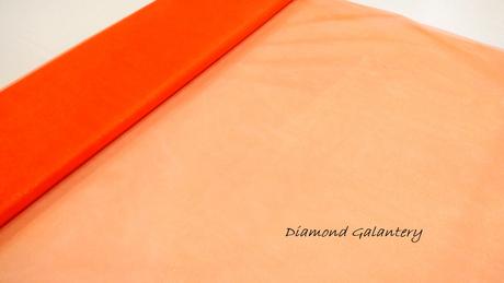 Tyl s leskom - oranžový, 