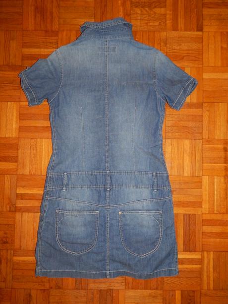 Rifľové mini šaty, h&m,xs