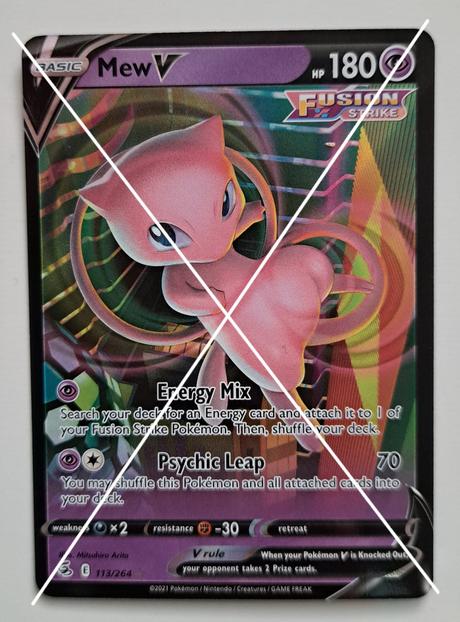 Pokémon karty "v",