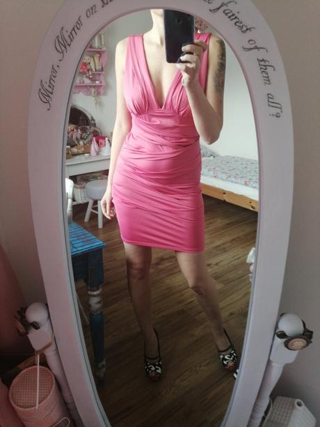 Rúžové skladané šaty tally weijl, tally weijl,40