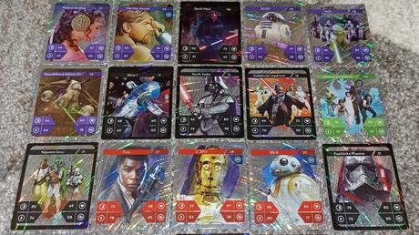 Holografické kartičky star wars - aktuálne čísla, 