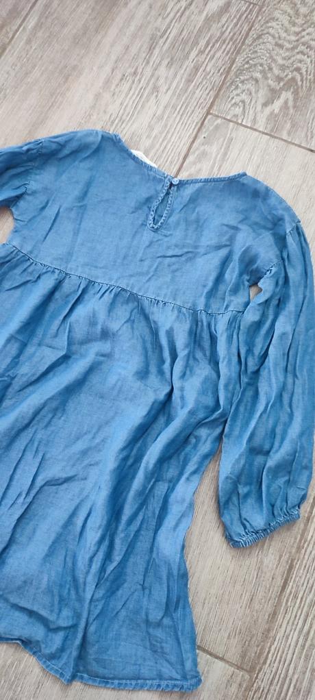 Riflové saty, h&m,122